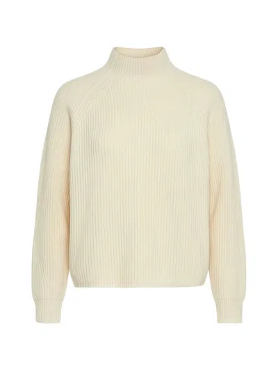 Max Mara Nettare Ribbed-knit Sweater In Neutral