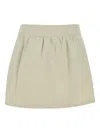 Max Mara Off-white Nettuno Miniskirt In Gray