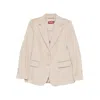 Max Mara Single-breasted Blazer In White