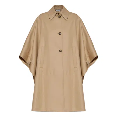 MAX MARA MAX MARA NEUTRALS COATS - CAPES WOMEN