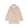Max Mara 101801 Icon Short Coat In Écru In Neutral