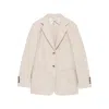 Max Mara Single-breasted Blazer In Neutral