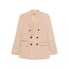 Max Mara Double-breasted Blazer In Neutral