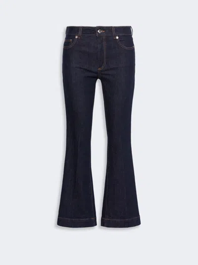 Max Mara New Mini Flare Stretch Jeans In Multi