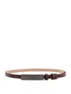 Max Mara New Plate 15 Belt In Brown