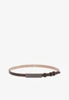 Max Mara Adjustable Length Belts For Perfect Fit In Brown