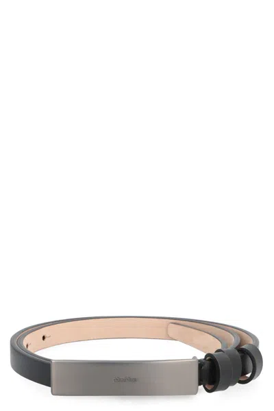 MAX MARA MAX MARA NEW PLATE LEATHER BELT