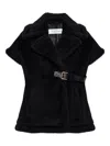 Max Mara Newabav Belted Gilet In Black