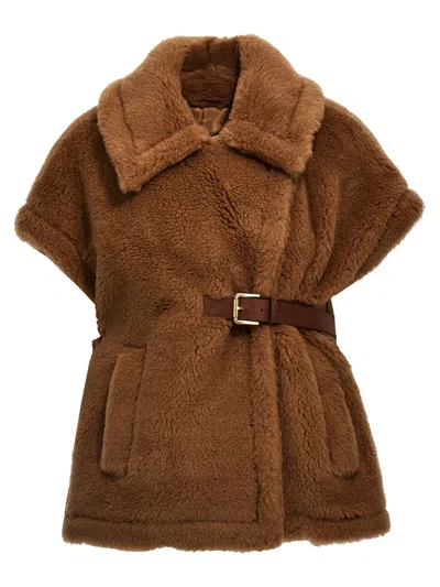 Max Mara 'newabavo' Cape In Brown