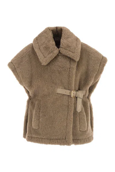 Max Mara Newabavo4 - Alpaca And Cashmere Teddy Coat In Gray