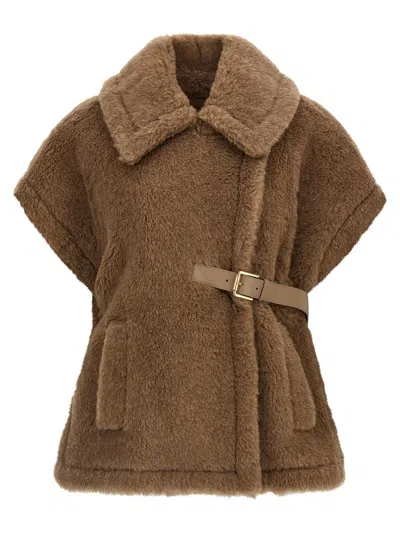 Max Mara 'newabavo4' Cape In Brown