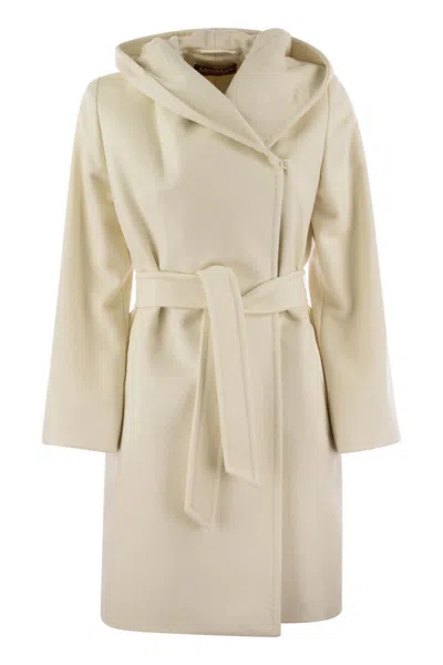 MAX MARA MAX MARA NEWMANG - WOOL COAT WITH HOOD
