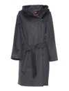Max Mara Newmang Black Coat In Black