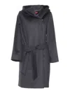 Max Mara Newmang Black Coat In Black