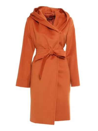 Max Mara Newmang Orange Coat