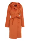 Max Mara Newmang Orange Coat In Orange