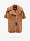 Max Mara Newmanto Shearling Jacket In Brown