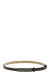 Max Mara New Plate Buckle Leather Belt In Black