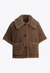 Max Mara Newterzo Alpaca Wool Teddy Coat In Multi