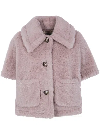 Max Mara "newterzo1" Cape In Pink