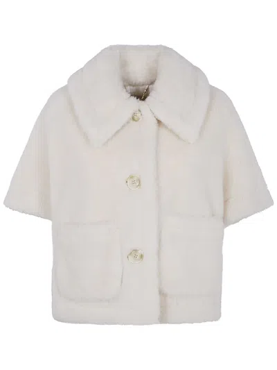 Max Mara "newthird1" Cape Clothing In White