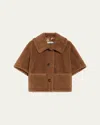 Max Mara Cape Wool Blend Front Pockets In Camel