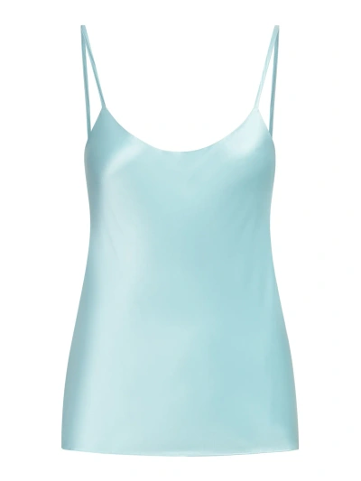 Max Mara Niagara Top-canottiera In Tes. In Acqua