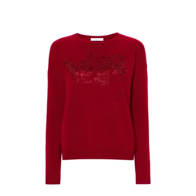 Max Mara 'nias' Wool And C Mere Sweaters In Red