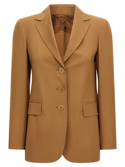 Max Mara Nice Blazer In Brown