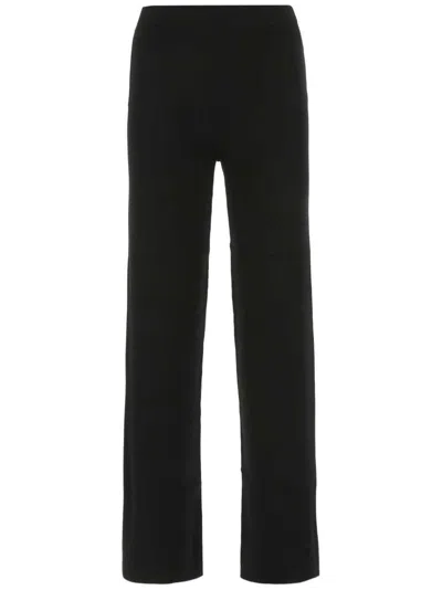 Max Mara Black Viscose Blend Nicia Pant In 006