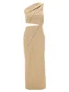 Max Mara One-shoulder Dress With Elegant Draping And Cut-out Detail