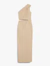 Max Mara One-shoulder Dress With Elegant Draping And Cut-out Detail