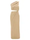 Max Mara One-shoulder Dress With Elegant Draping And Cut-out Detail
