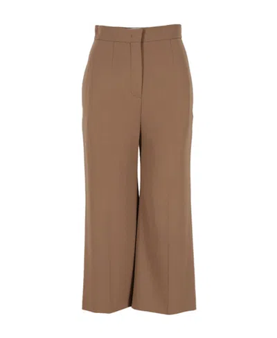 Max Mara Nine-cent Casual Pants In Brown