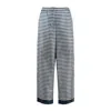 Max Mara Nine Printed Silk Pants With Belt