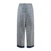 Max Mara Nine Printed Silk Pants With Belt