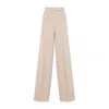 Max Mara High-waisted Wide-leg Trousers With Sharp Pleats In Grey