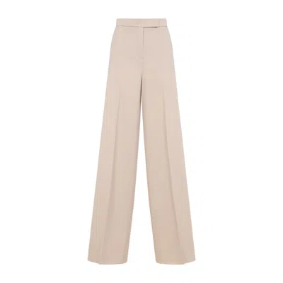 MAX MARA MAX MARA NINFA BEIGE VIRGIN WOOL PANTS