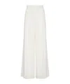 Max Mara Ninfa Gabardine Wide Pants In White