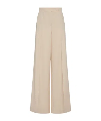 Max Mara Ninfa Gabardine Wide-leg Pants