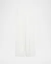 Max Mara Ninfa Long Wide Leg Trousers In White