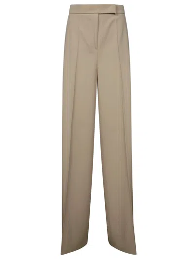 Max Mara Ninfa Palazzo Pants In Neutral