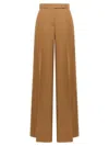 Max Mara Wide Pants "fernet" In Brown