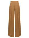 Max Mara Wide Pants "fernet" In Brown