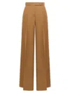 Max Mara Wide Pants "fernet" In Brown