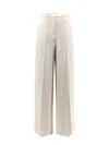 Max Mara Elegant Wide Leg Pants In Beige