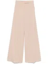 Max Mara Cream Wool Ninfa Wide-leg Pant In Neutrals