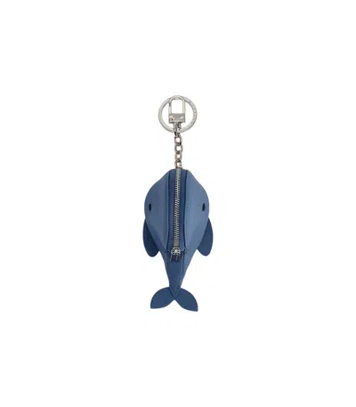 Max Mara Ninfe Blue Keychain In Multi