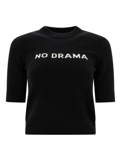 Max Mara No Drama Short-sleeve Sweater In Black