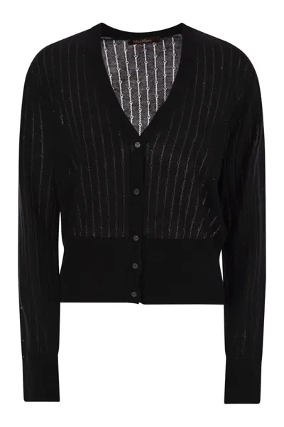 Max Mara Nogara - Wool And Silk Cardigan With Sequins